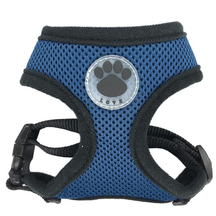 Breathable Paw Print Harness - Trendha