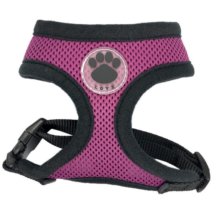 Breathable Paw Print Harness - Trendha