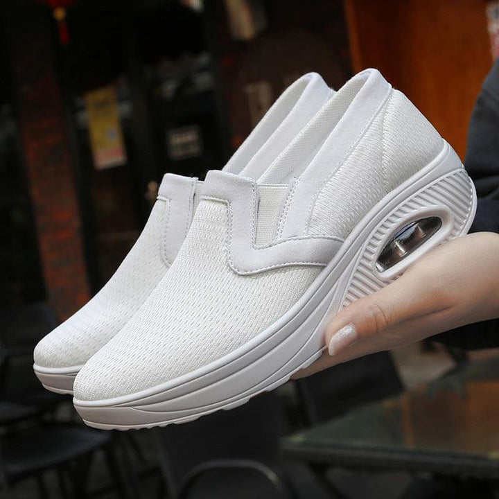 New Flying Weaving Women's Casual Sports Shoes Soft Sole Breathable - Trendha