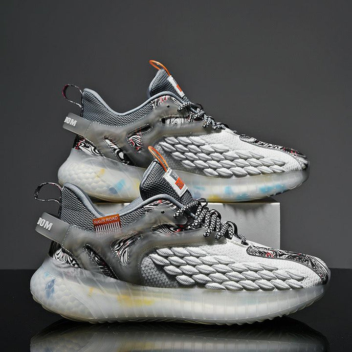 New Style Men's Shoes Fish Scale Net Coconut Shoes - Trendha