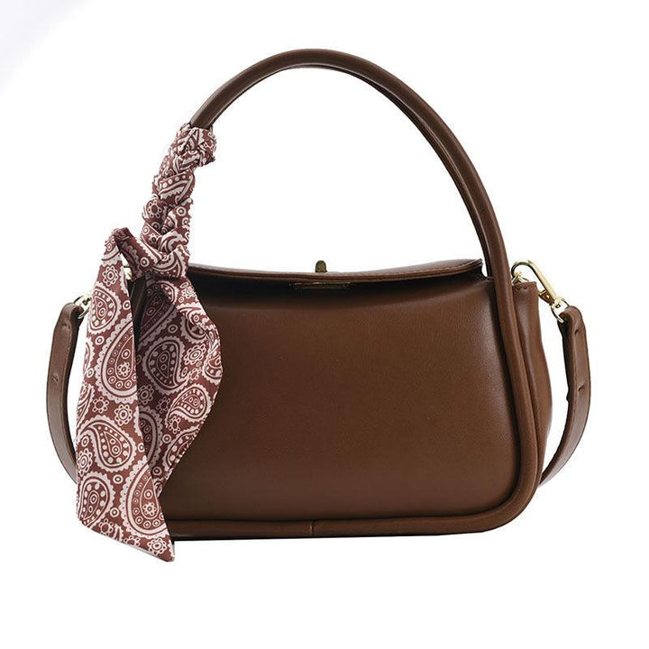 Pure Color Silk Scarf Printed Trendy Handbags - Trendha