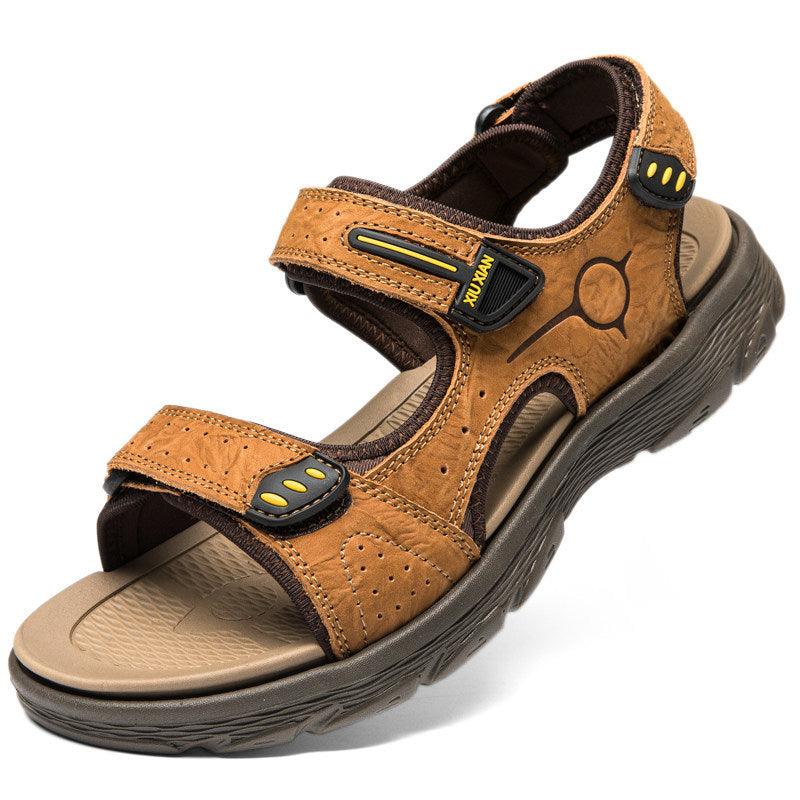 Summer New Leather Sandals Men's Outdoor Leisure Sports Beach Shoes - Trendha