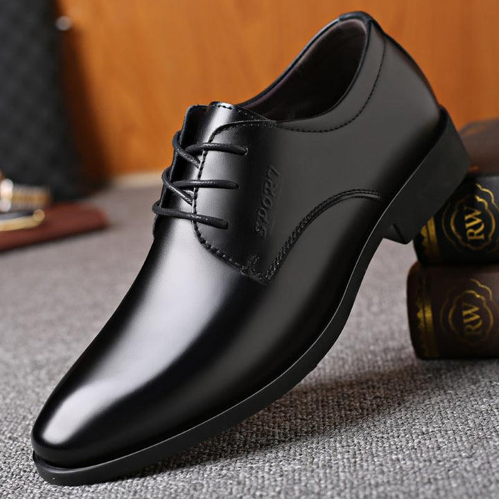 Men's British Korean Style Casual All Match Soft Leather Shoes - Trendha