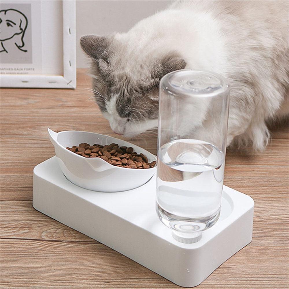 Cat's Food and Water Bowl - Trendha