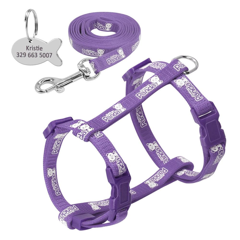Cat's Luminous Harness And Leash Set - Trendha