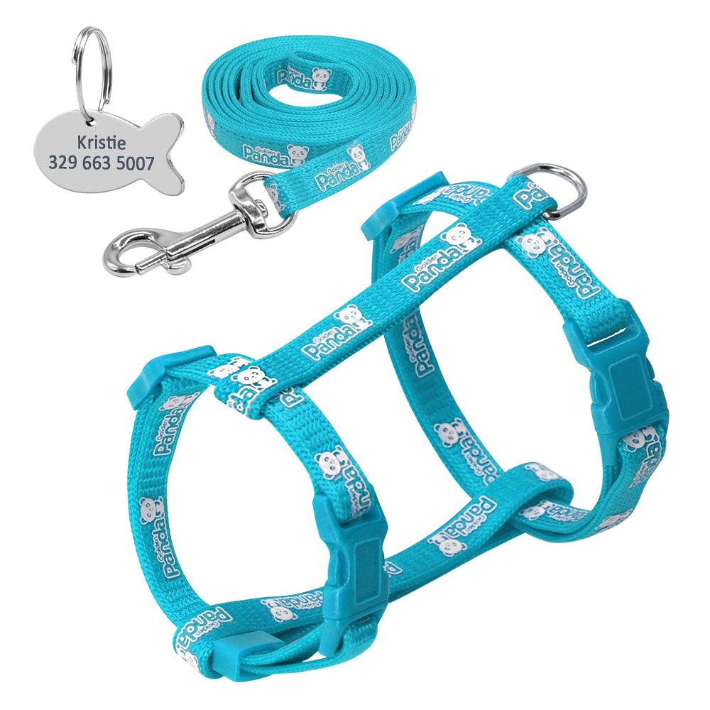 Cat's Luminous Harness And Leash Set - Trendha