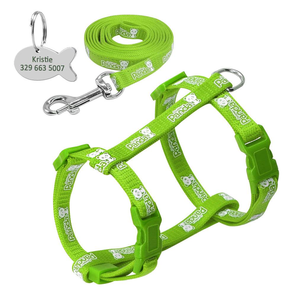 Cat's Luminous Harness And Leash Set - Trendha
