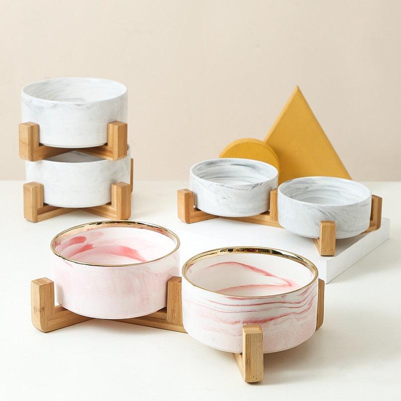 Cat's Marble Ceramic Bowl