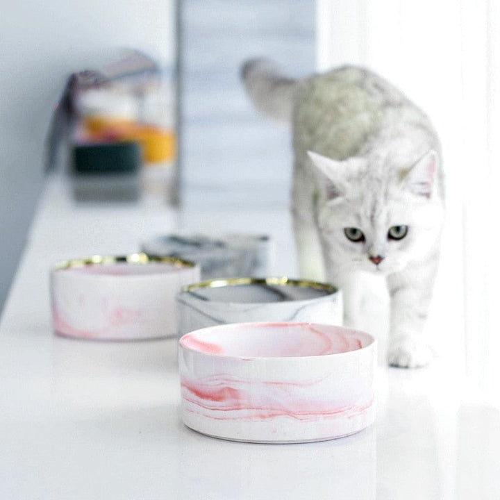 Cat's Marble Ceramic Bowl - Trendha