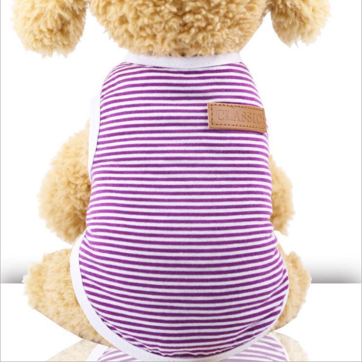 Cat's Summer Striped Cotton T-Shirts - Trendha