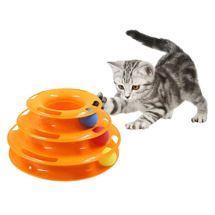 Cat's Three Levels Tower Toy - Trendha