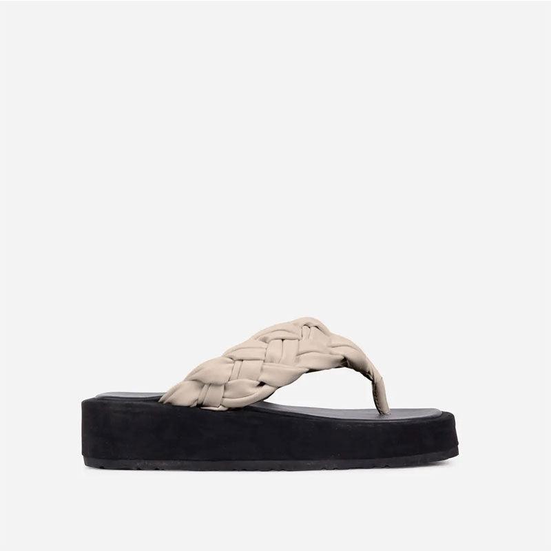 Fashion Ladies Round Toe Flip-flops - Trendha