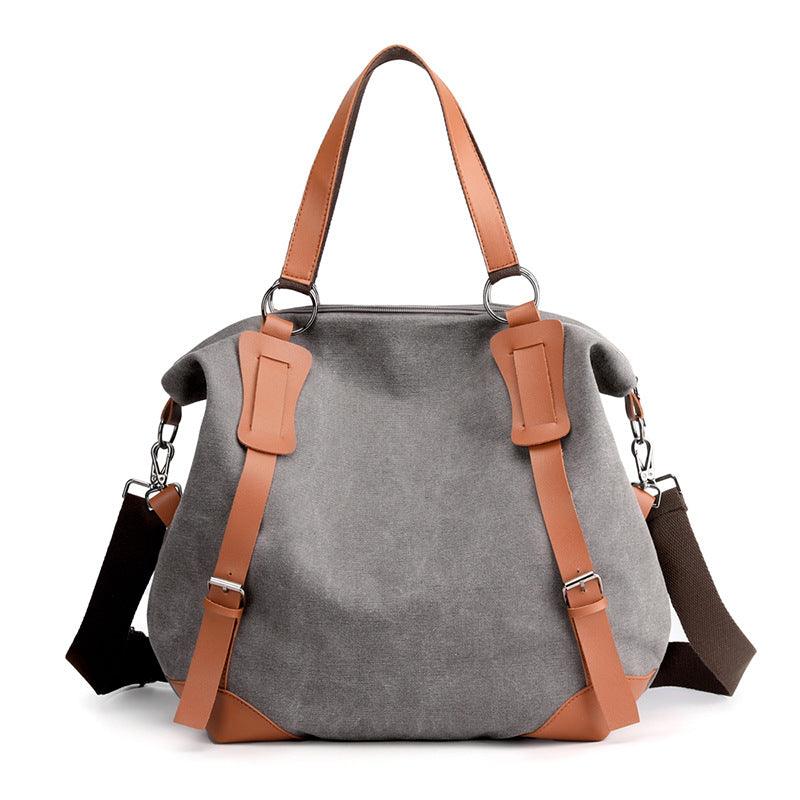 Portable Canvas Bag Versatile Casual Women's Shoulder Messenger Bag - Trendha