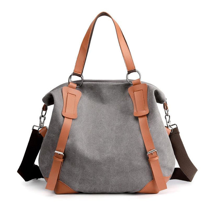 Portable Canvas Bag Versatile Casual Women's Shoulder Messenger Bag - Trendha