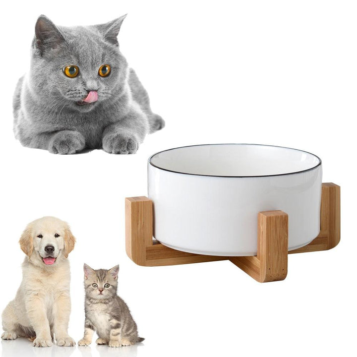Ceramic Elevated Bowl for Pets - Trendha