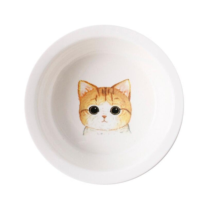 Ceramic Pet Bowl with Tilted Base - Trendha