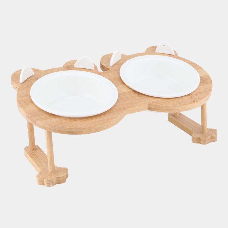 Ceramic Pet Bowl with Tilted Base - Trendha