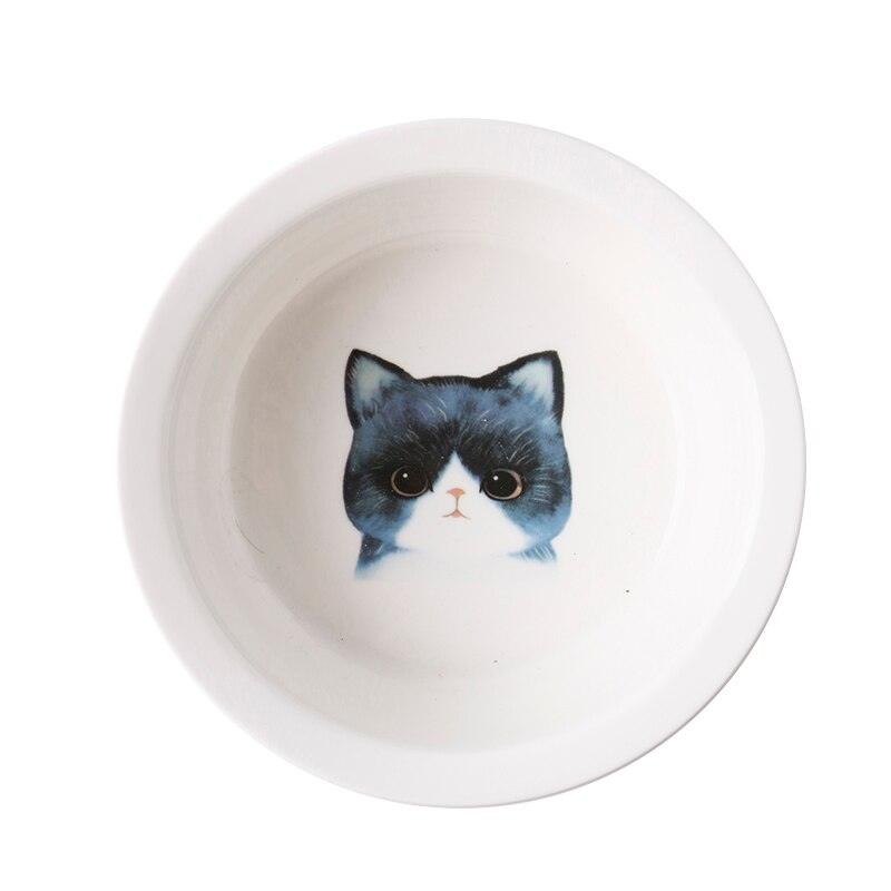 Ceramic Pet Bowl with Tilted Base - Trendha