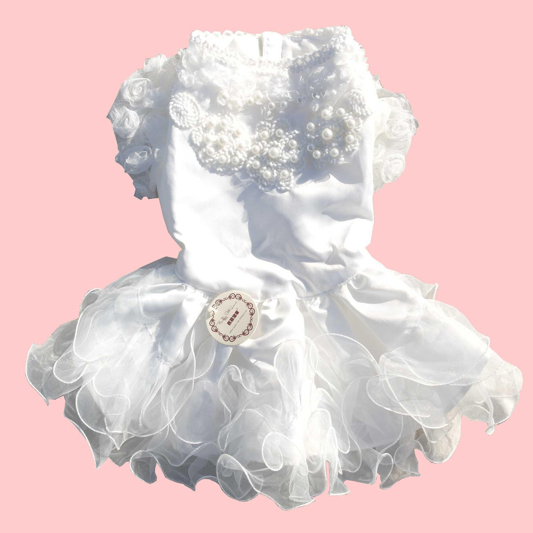 Charming Fashion Bouffant Wedding Dress for Pets