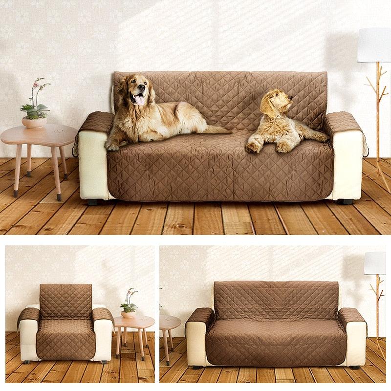Chocolate Color Sofa Cover - Trendha