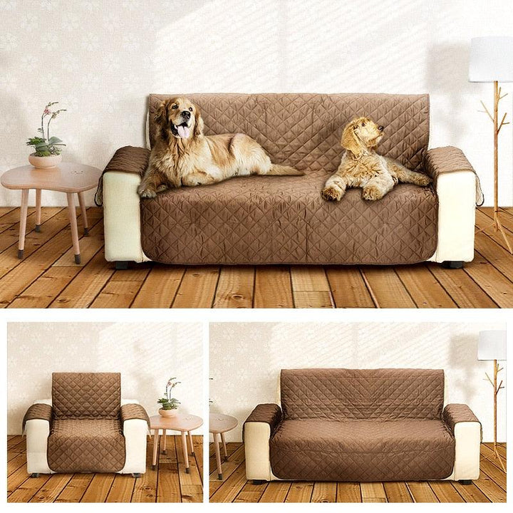 Chocolate Color Sofa Cover - Trendha