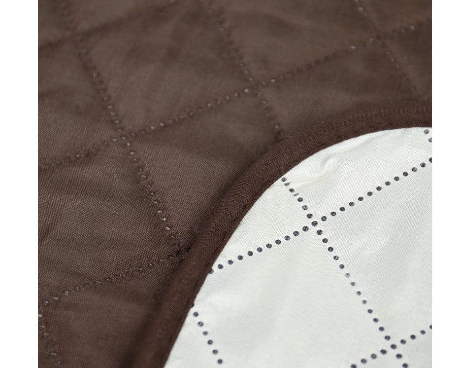 Chocolate Color Sofa Cover - Trendha