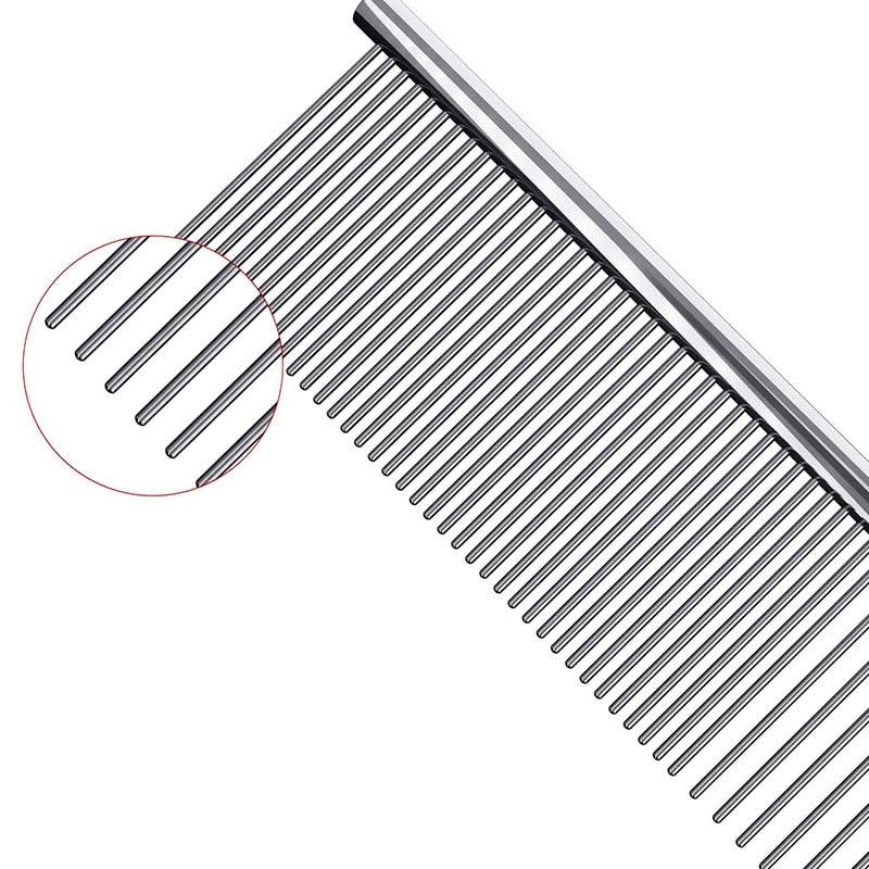 Chrome Plate Pet Grooming Comb - Trendha