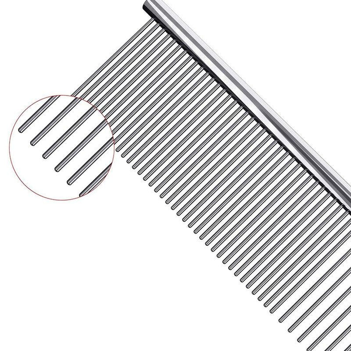 Chrome Plate Pet Grooming Comb - Trendha