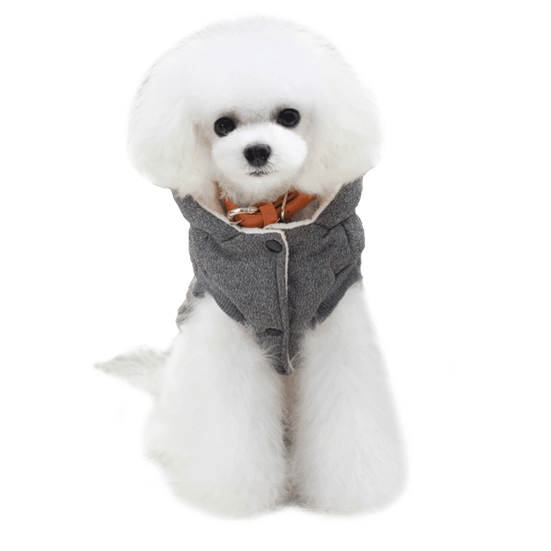Cute Comfortable Winter Hooded Dog's Vest