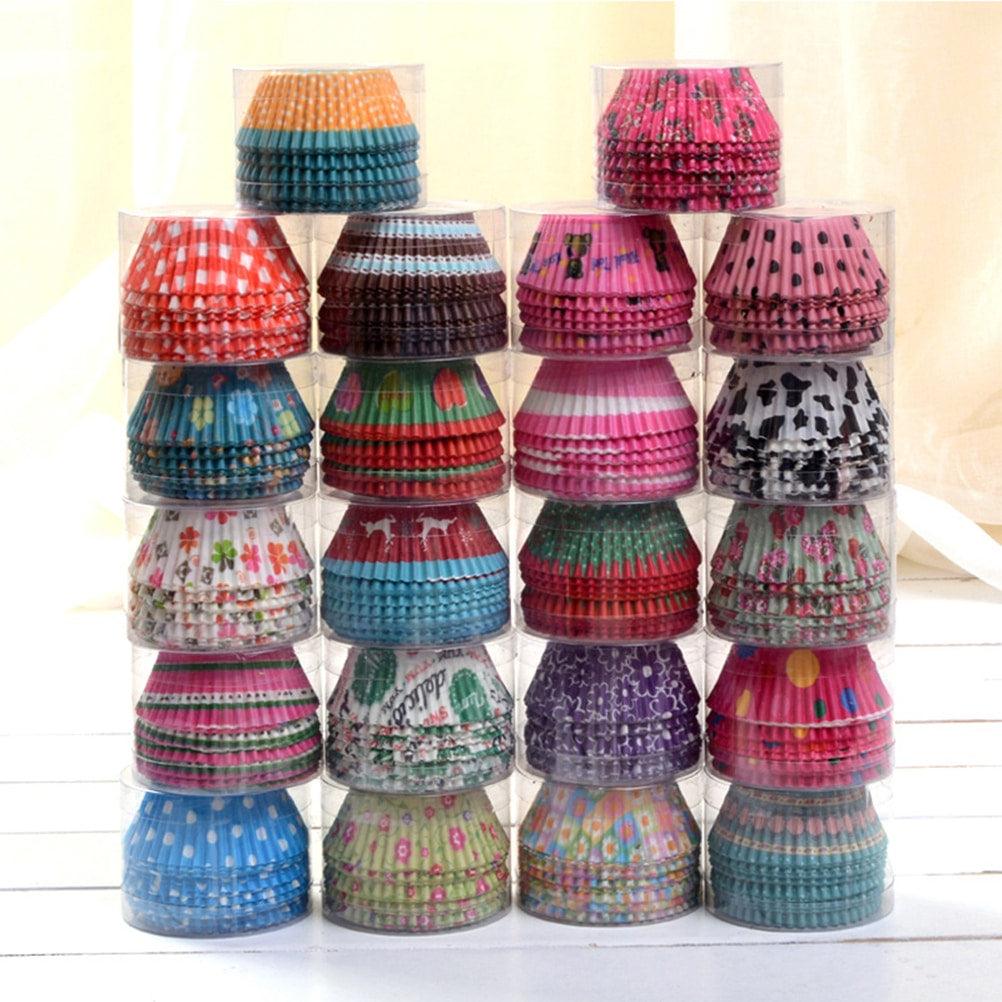 Cute Disposable Greaseproof Eco-Friendly Paper Cupcake Cases Set