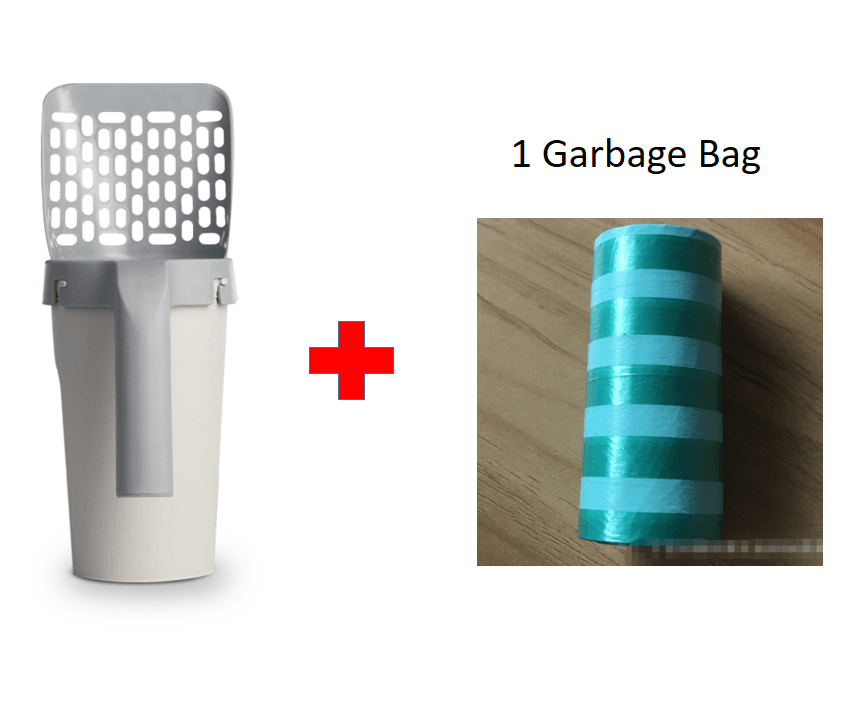 Storage Box Integrated Lazy Cat Litter Shovel Set - Trendha