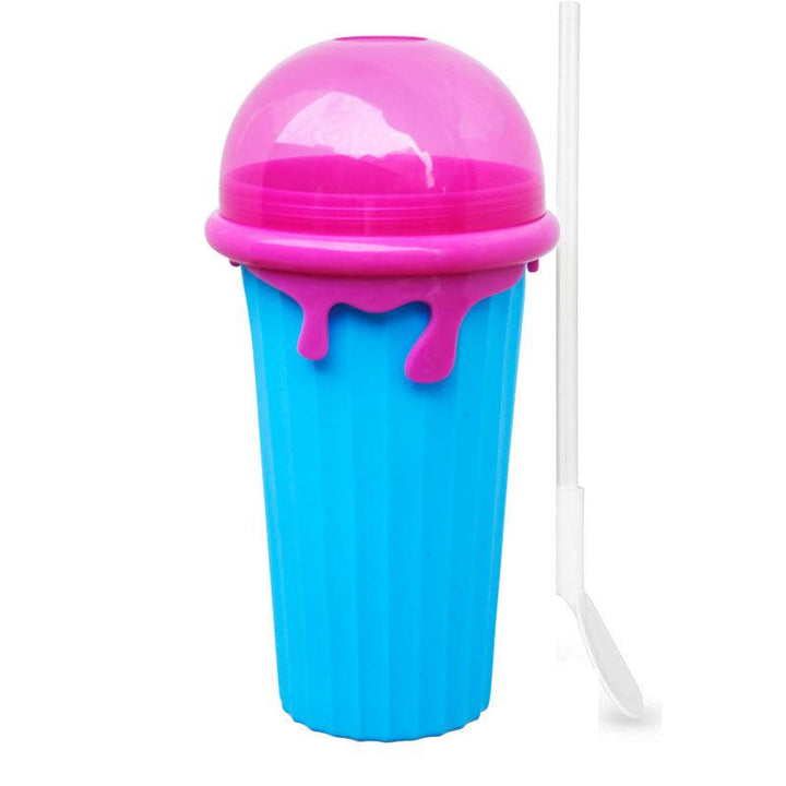 500ml Large Capacity Slushy Cup Summer Squeeze Homemade Juice Water Bottle Quick-Frozen Smoothie Sand Cup Pinch Fast Cooling Magic Ice Cream Slushy Maker Beker Kitchen Gadgets - Trendha