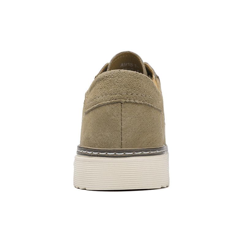 Pigskin Retro Lace Up Korean Version Men's Breathable All Match - Trendha