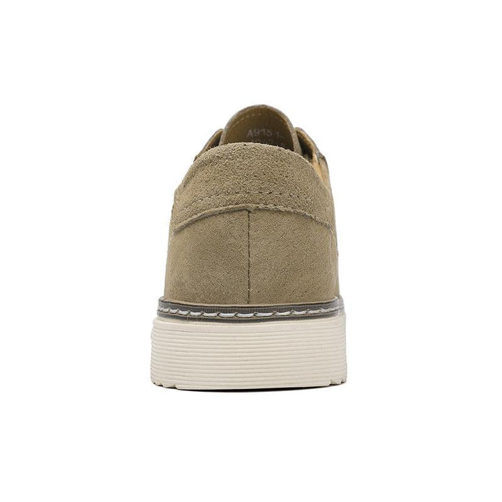 Pigskin Retro Lace Up Korean Version Men's Breathable All Match - Trendha