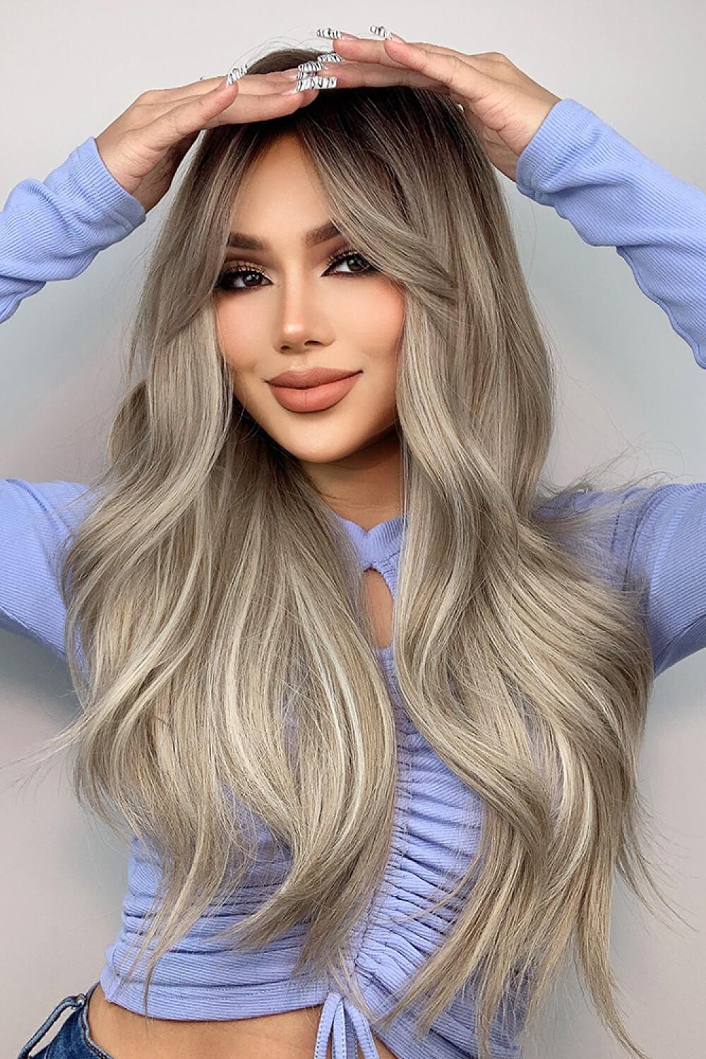 Full Machine Long Wave Wigs 26'' - Trendha