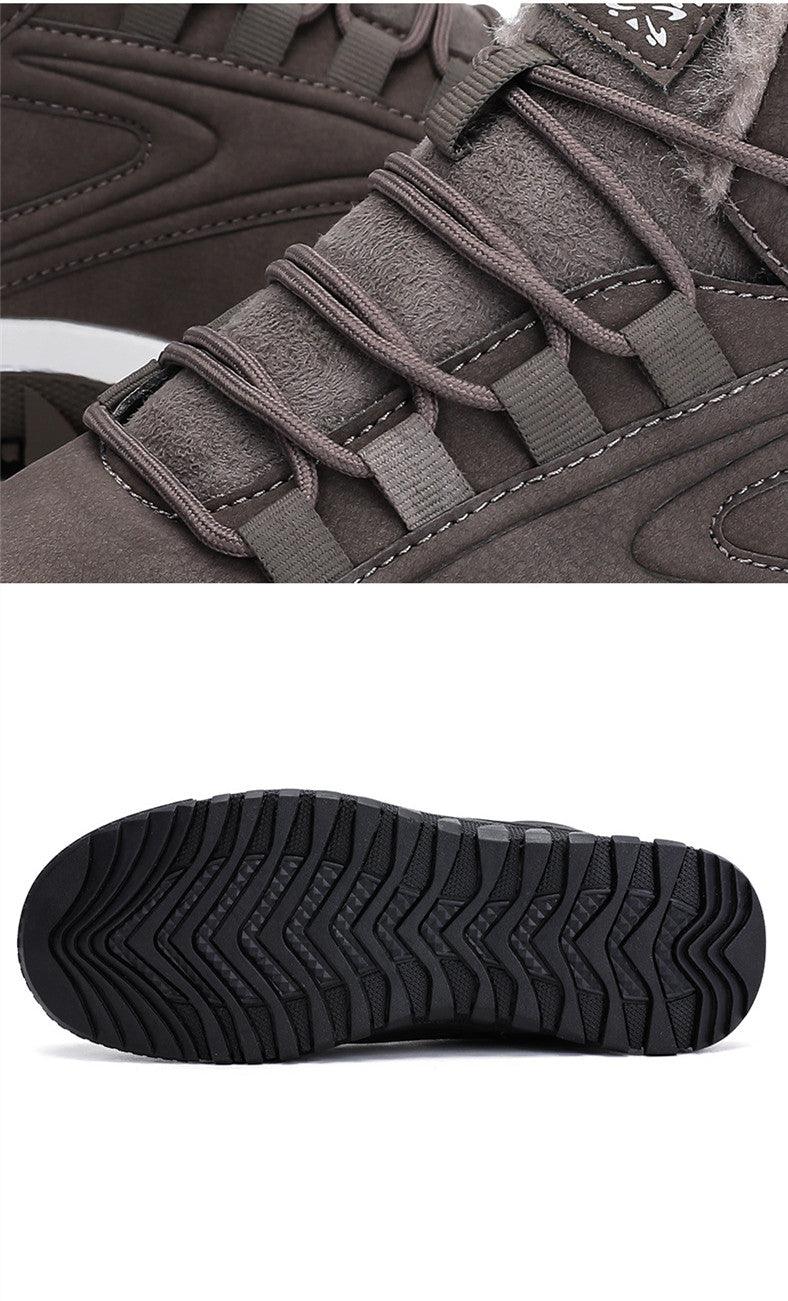 High-top Plus Cashmere Middle-aged And Elderly Walking Shoes - Trendha