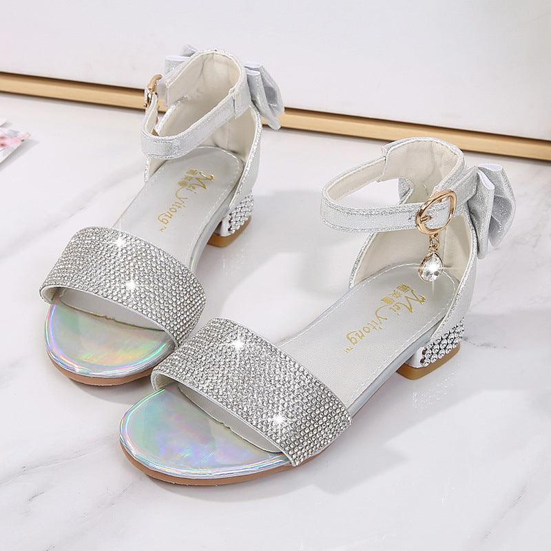 Girls Soft Sole Princess Shoes High Heel Sandals - Trendha