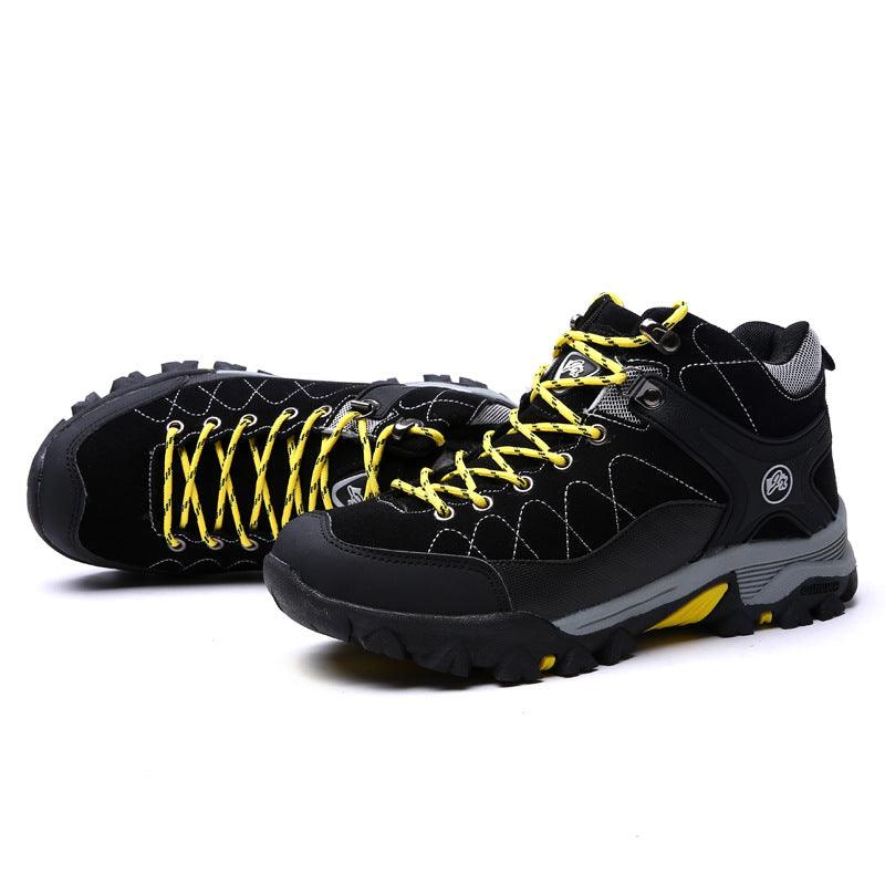 Outdoor High-top Hiking Warm Cotton Shoes - Trendha