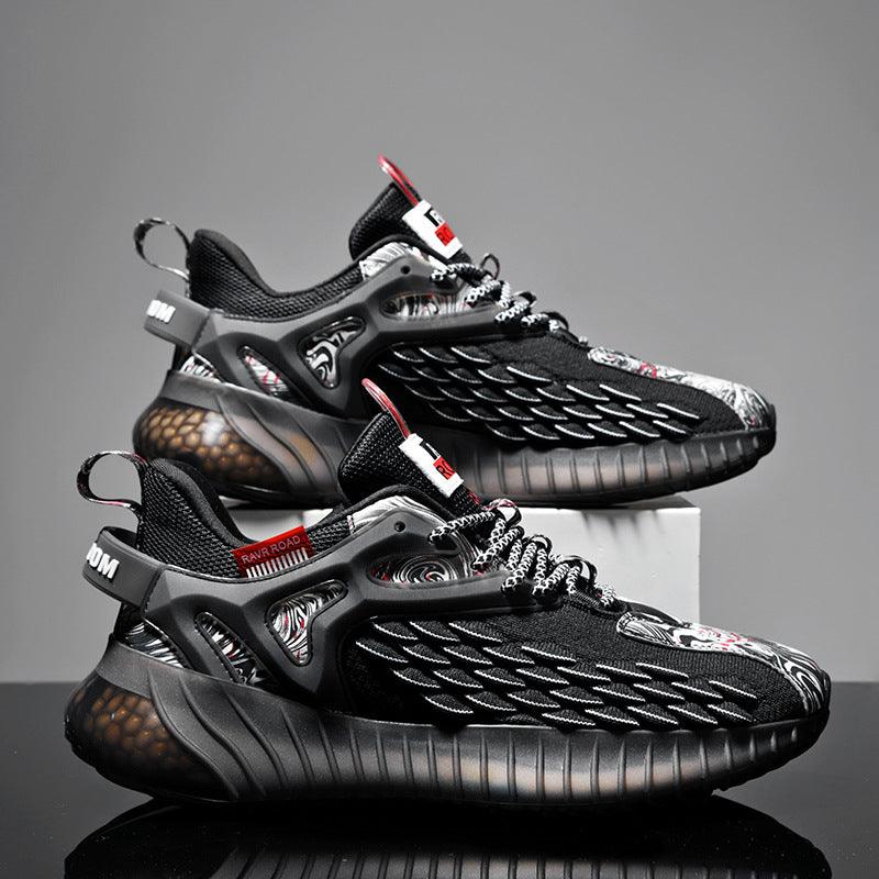 New Style Men's Shoes Fish Scale Net Coconut Shoes - Trendha