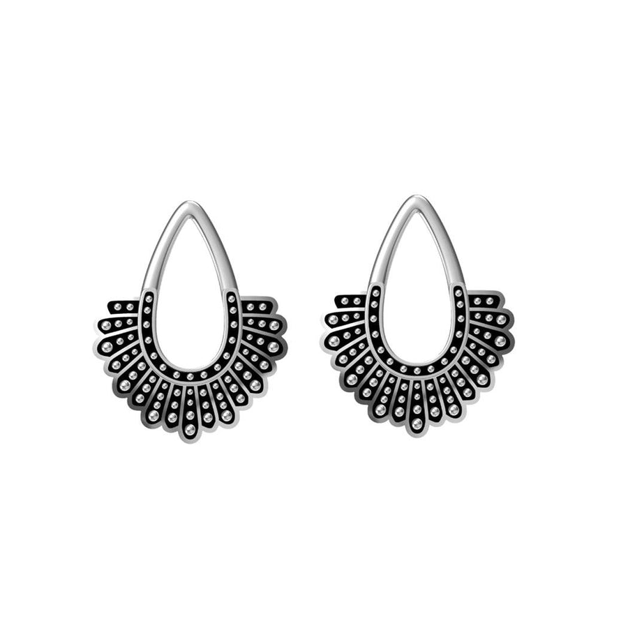 RBG Dissent Collar Earrings 925 Sterling Silver Drop/Stud Earrings RBG Earrings for Women Fan of Ruth Bader Ginsburg - Trendha