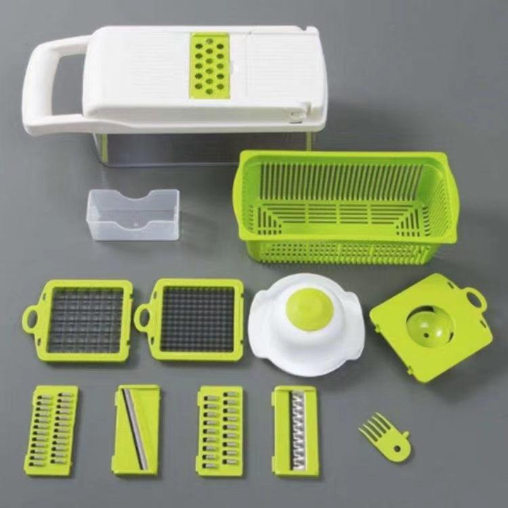12 In 1 Manual Vegetable Chopper Kitchen Gadgets Food Chopper Onion Cutter Vegetable Slicer - Trendha