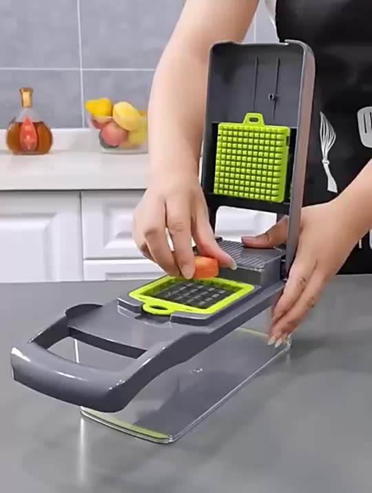 12 In 1 Manual Vegetable Chopper Kitchen Gadgets Food Chopper Onion Cutter Vegetable Slicer - Trendha