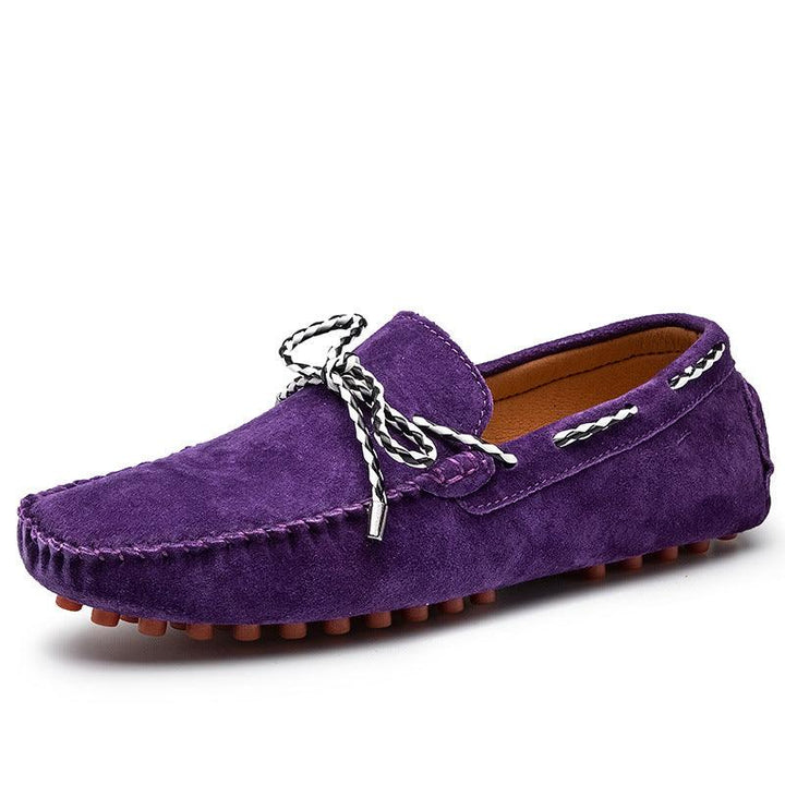 Men's Fashion Casual Bowknot Ribbon Personality Peas Shoes - Trendha