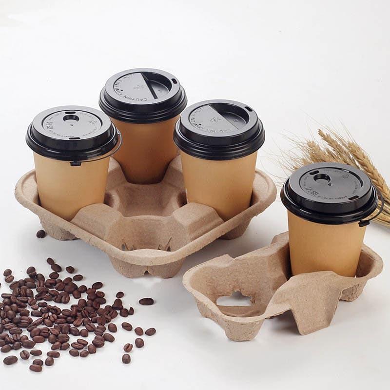 Disposable Paper Coffee Cup Holders 20 pcs Set