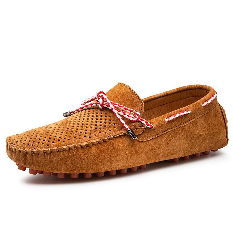 Men's Fashion Casual Bowknot Ribbon Personality Peas Shoes - Trendha