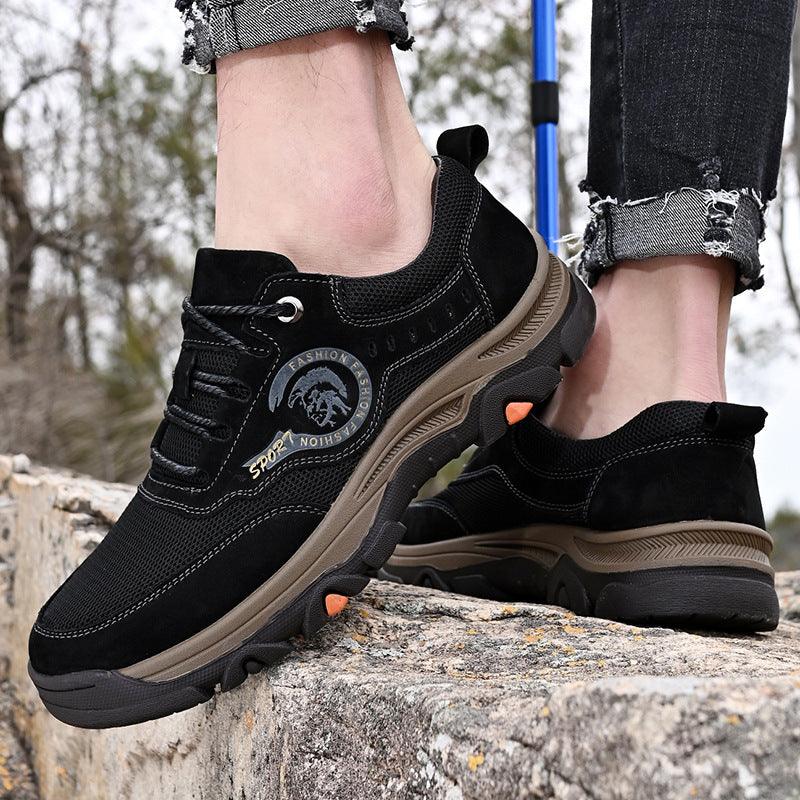 Large Size Outdoor Sports Shoes Men's First Layer Cowhide - Trendha