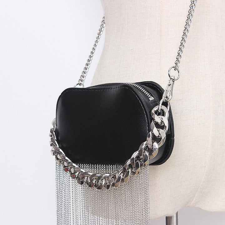 Small Round Bag Oval Chain Portable Messenger Mobile Phone Bag - Trendha