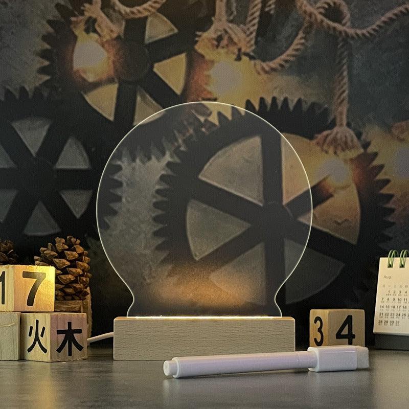 Creative Note Board Creative Led Night Light USB Message Board Holiday Light With Pen Gift For Children Girlfriend Decoration Night Lamp - Trendha
