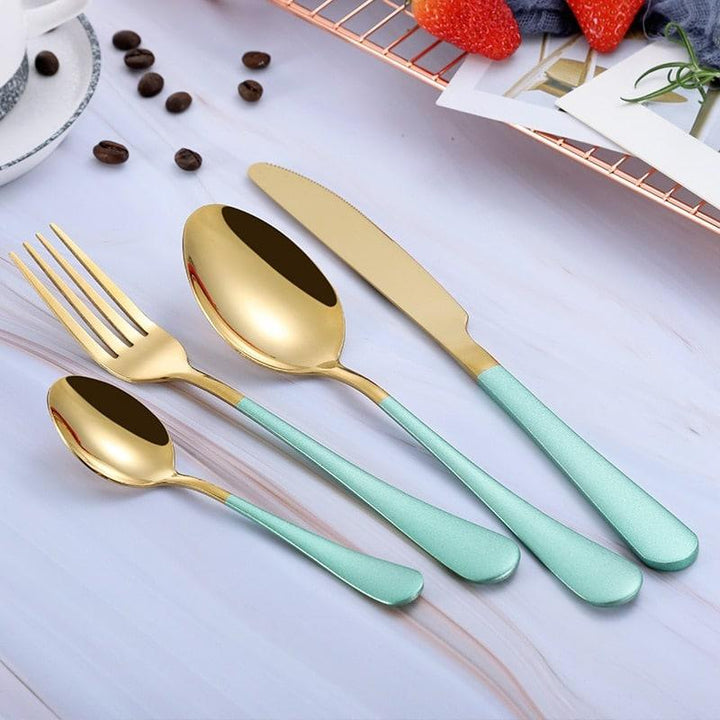Eco-Friendly Stainless Steel Tableware 4 pcs Set - Trendha