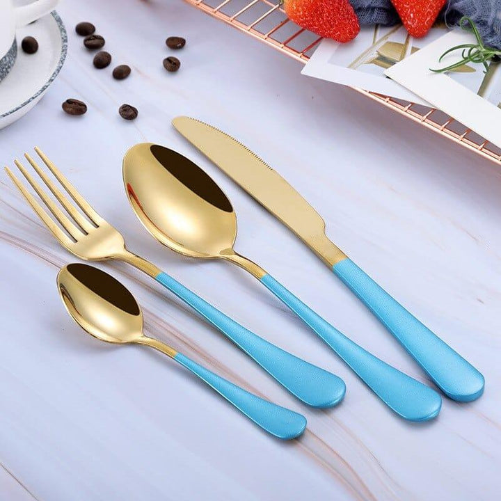 Eco-Friendly Stainless Steel Tableware 4 pcs Set - Trendha